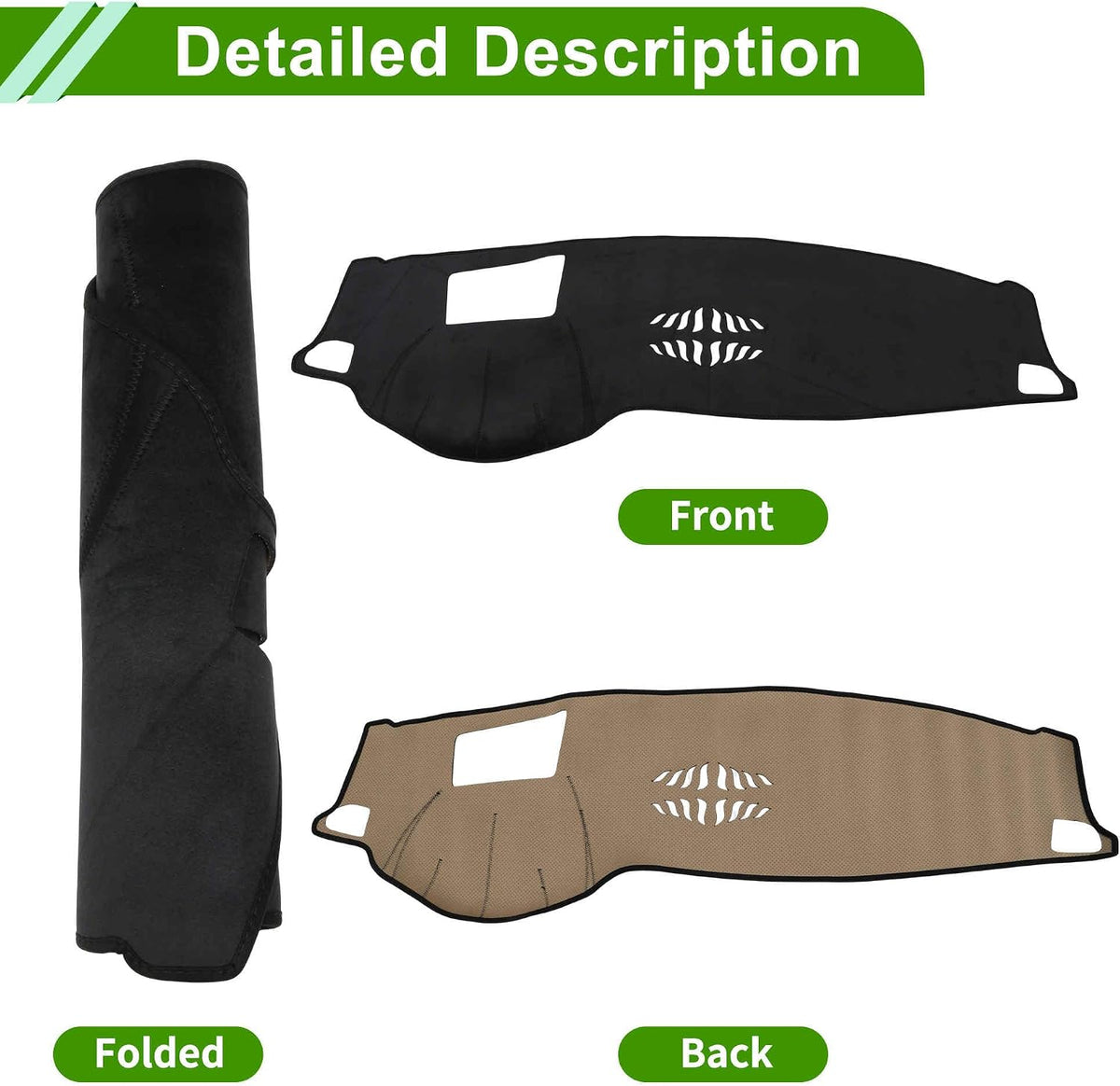 Dashboard Cover Mat Carpet for BMW X5 F15 2014-2018 with Hud