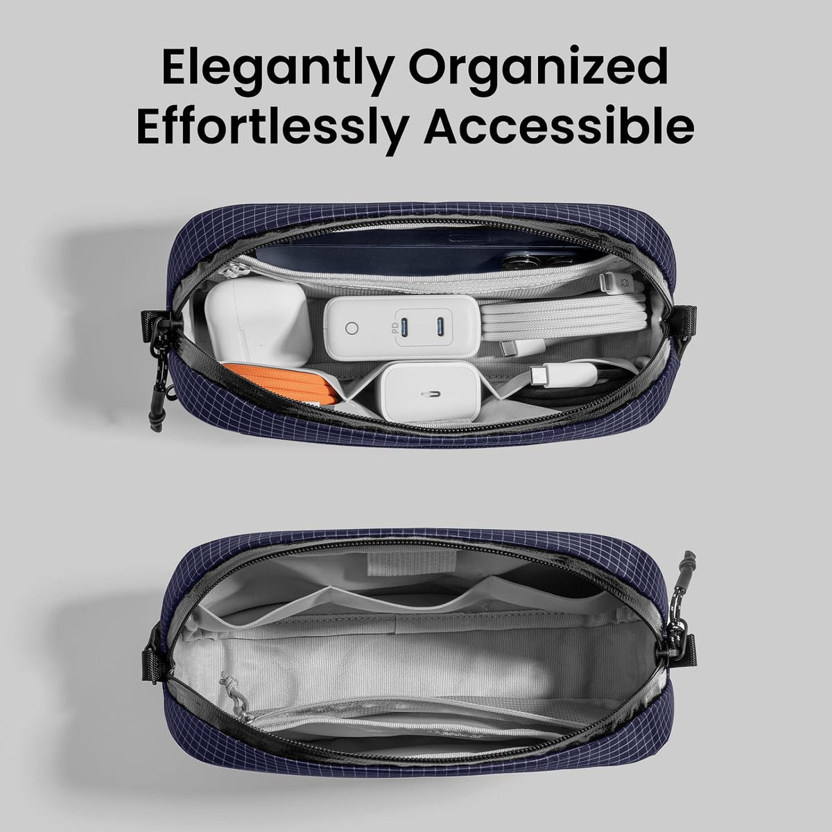 tomtoc Electronics Organizer Travel Case Performance, Cable Tech Pouch