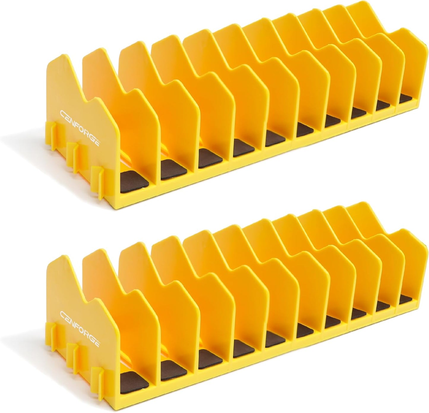 Cenfoge Plier Organizer, Plier Rack, Plier Holder and Cutter Organizer with Non-Slip Rubber Base, PlierOrganizer for Tool Box Drawer, 20 Slots, Tool Storage, Plier Rack (2 PC-Green)