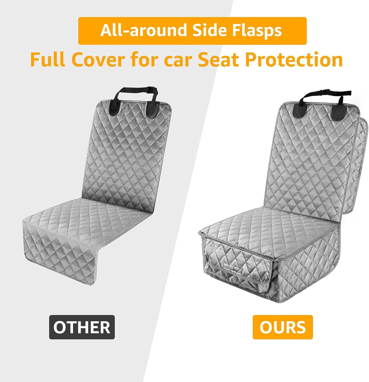 PETICON Waterproof Front Seat Car Cover, Full Protection Dog Car Seat Cover