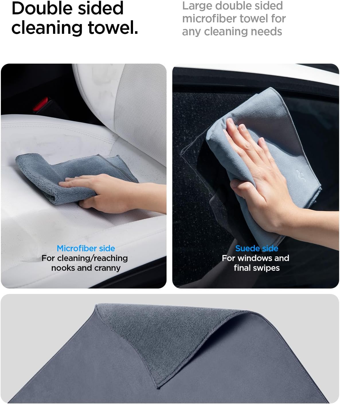 Spigen Car Interior Seat Cleaner & Stain Remover Kit & CyberCase for Tesla