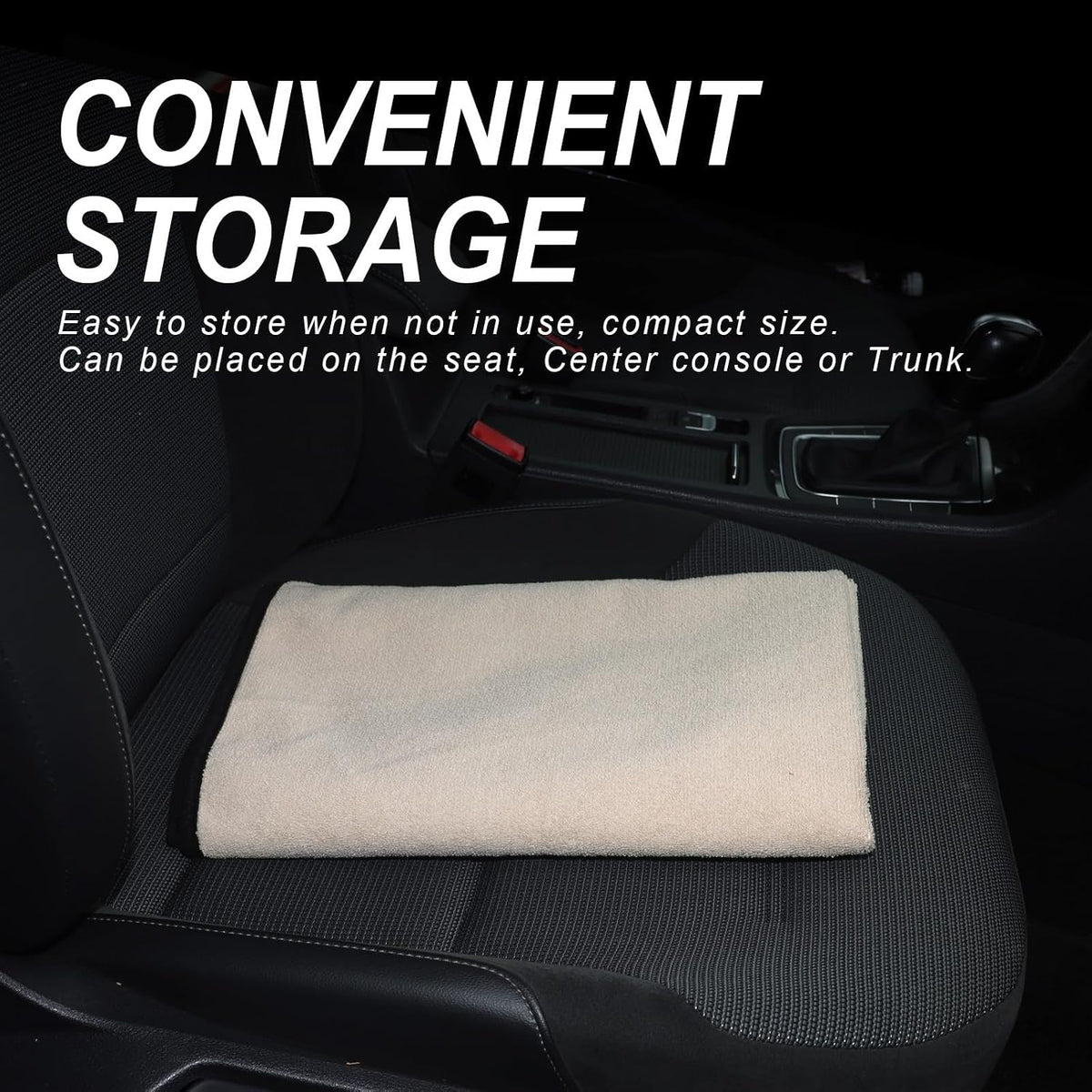Car Seat Cover Protector Front Seats,for Gym Workout,Running,Swimming,Beach and Hiking,Waterproof Sweat Towel Bucket Seat Covers for Cars SUV Trucks (Beige, 1Pcs)