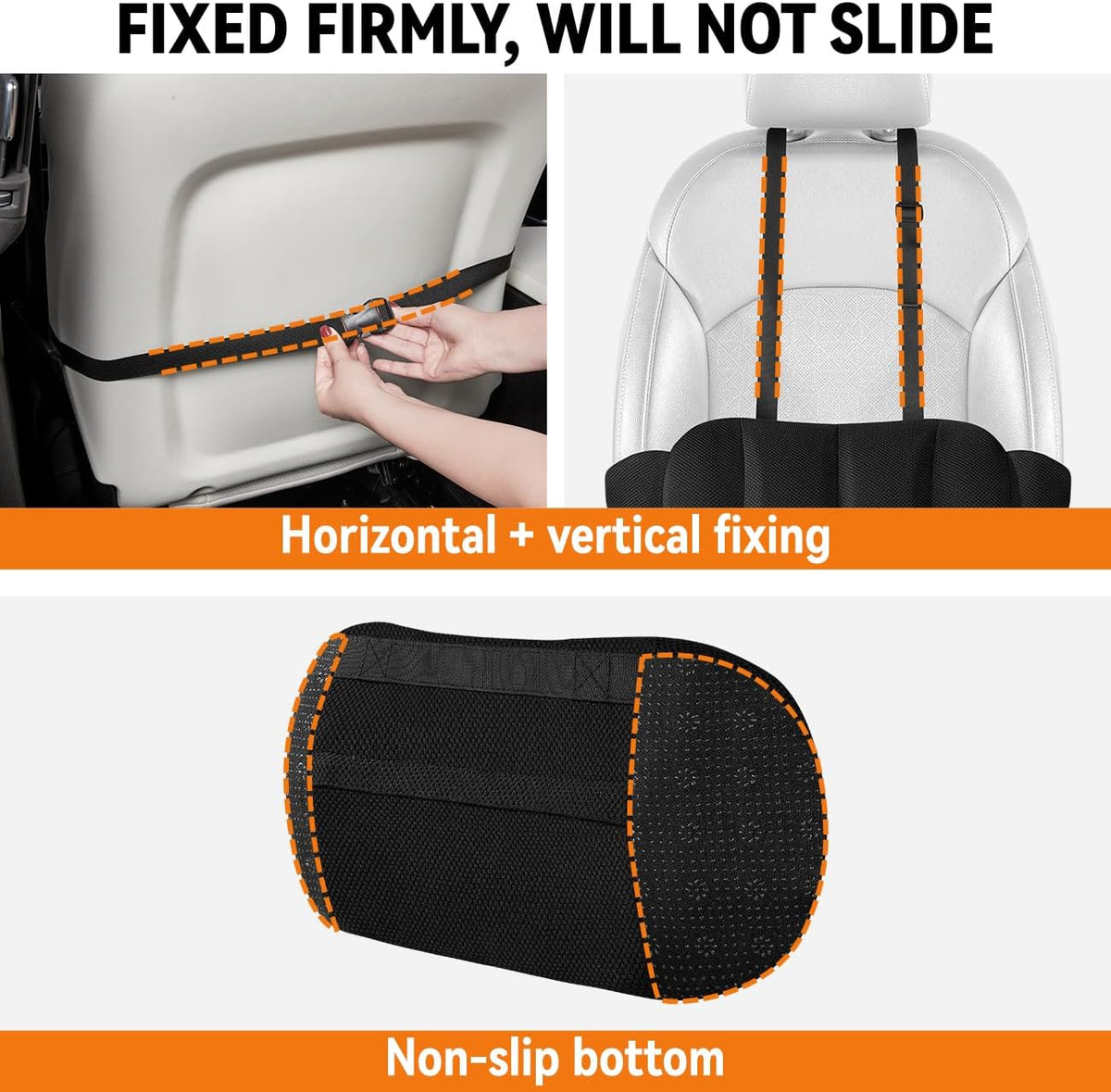 Lumbar Support Pillow for Car,Adjustable Back Support for Car Seat
