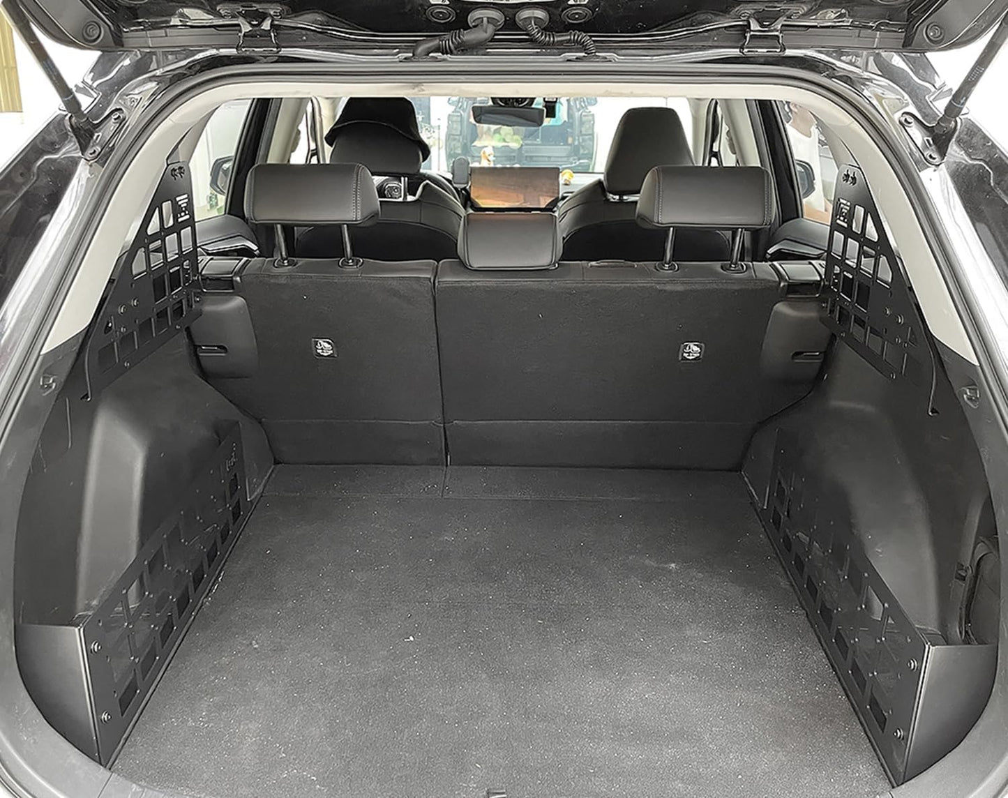 HIGH FLYING 2019-2025 for Toyota RAV4 Car Accessories Molle Panels Storage Modular System Trunk Shelf Organizer Interior Rear Cargo Racks (Panels+Storage Box)