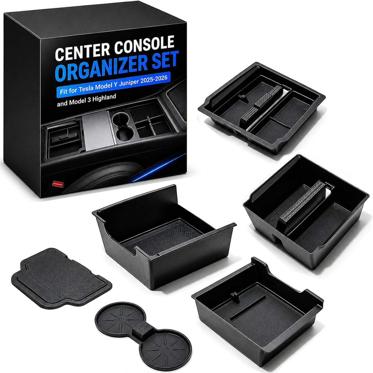 Tesla Model Y Center Console Organizer,Tesla Model 3 Accessories 2026