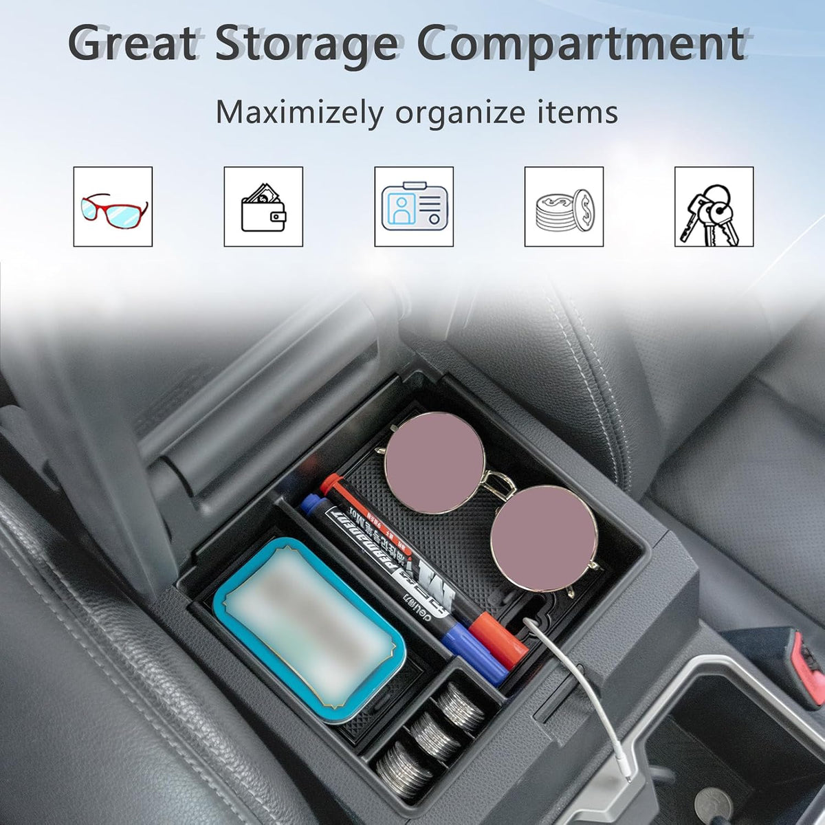 Center Console Organizer for 2025 2026 Toyota 4Runner Accessories
