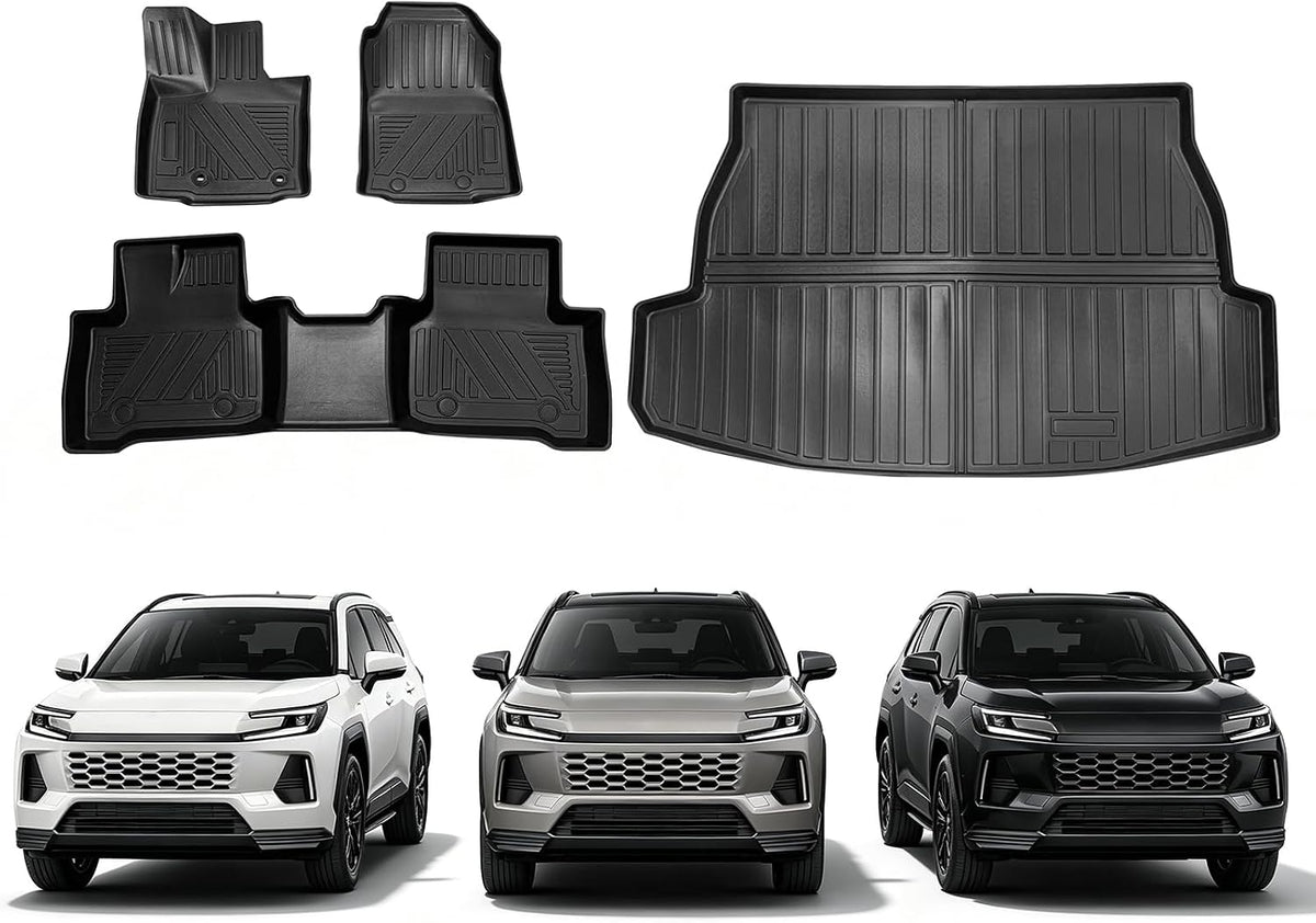 Compatible for Toyota RAV4 Floor 2026 Mats Cargo Liner All Weather Protector for 2026 Toyota RAV 4 Floor Mats Vehicle Accessories