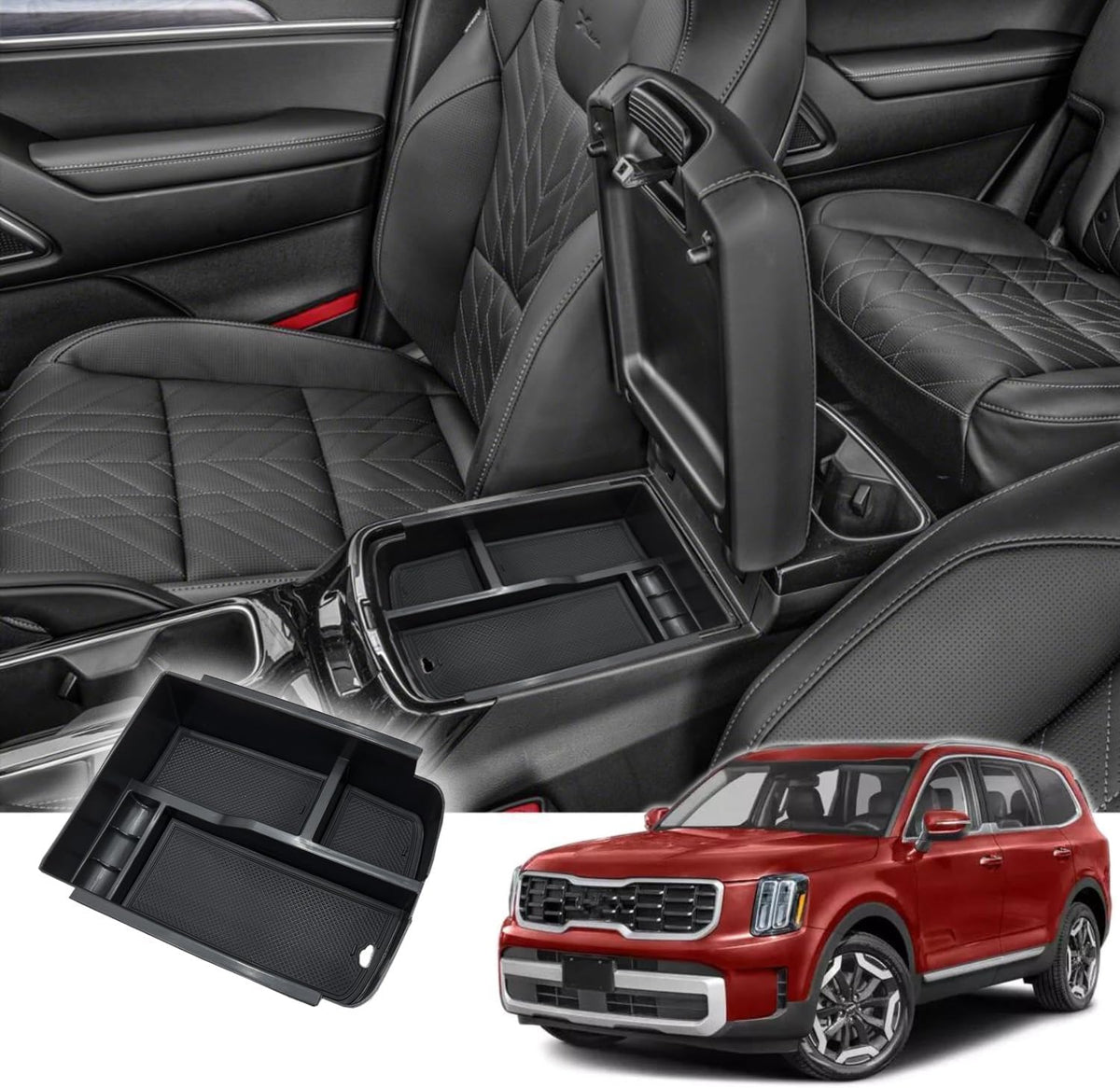 Center Console Armrest Storage Box Fit Hyundai Tucson 2016-2021