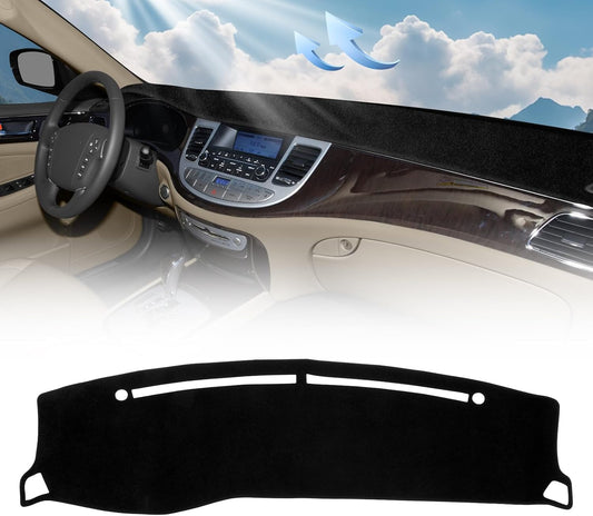 Dash Cover Compatible with Hyundai Genesis Sedan 4 Door 2008-2012 2013 2014 Accessories,Nonslip Car Dashboard Cover Mat Interior Accessories Dashmat Sunshade UV Protector
