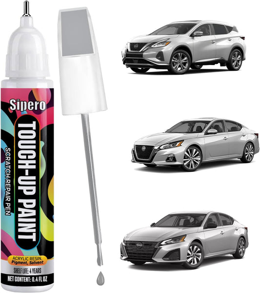 Brilliant Silver Metallic (K23) Touch Up Paint for Nissan – Exact Color Match Scratch Repair Pen – for Rogue, Altima, Sentra