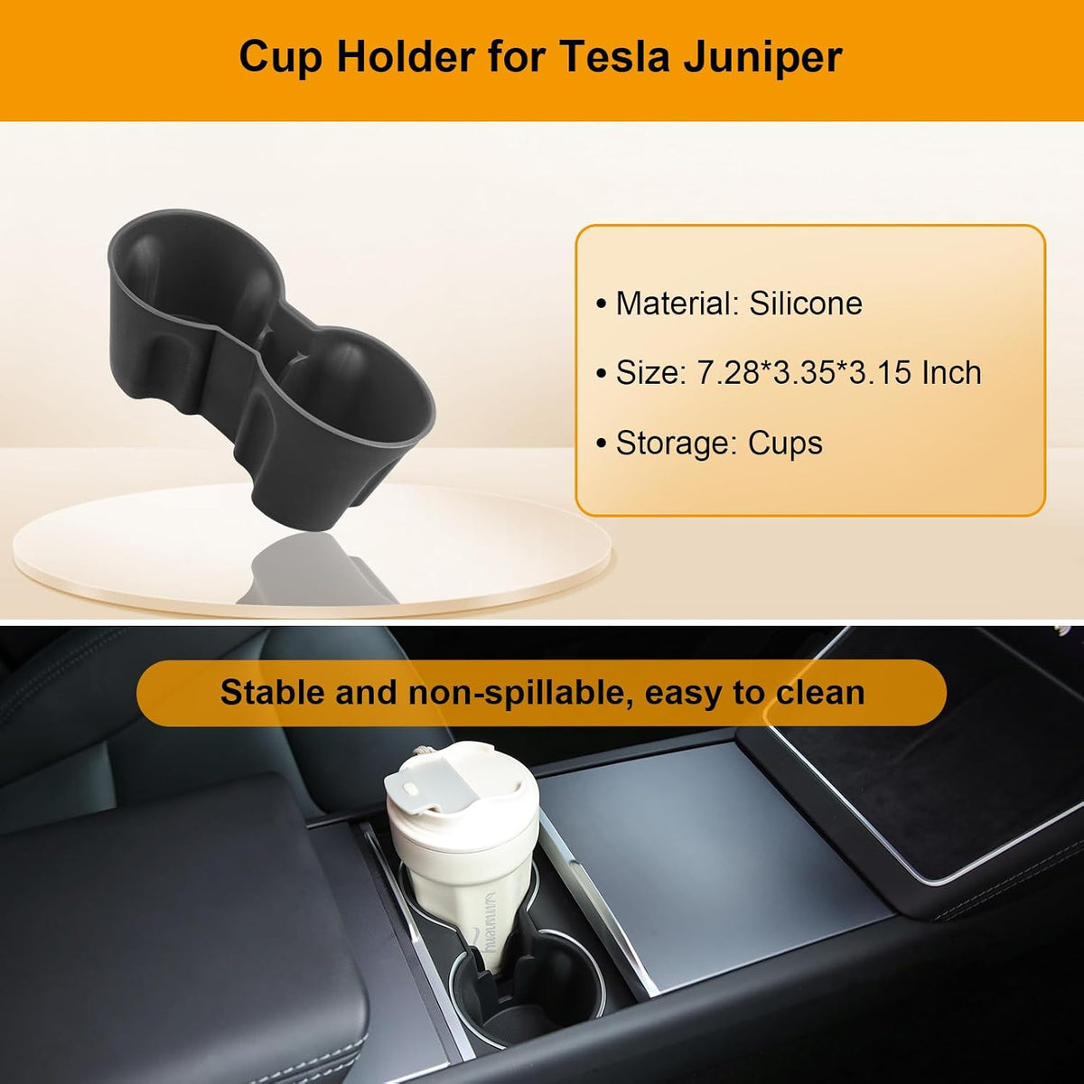 BANKKY 5PCS Center Console Organizer Tray for Tesla Model Y Juniper 2025 2026 Accessories Underseat Armrest Storage Cup Holder Hidden Compartment for Family Travel Kids Daily Commute Road Trips