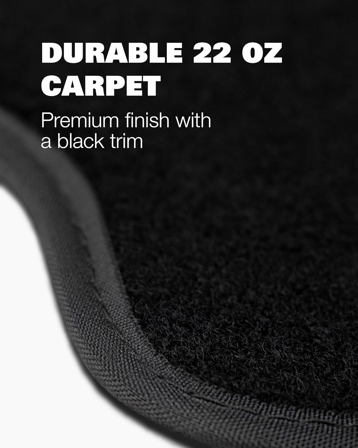 Floor Mats for Toyota Corolla 2014 2015 2016 2017 2018 2019 - Custom 3D Fit - 1st and 2nd Row Set - Rubber Anti-Slip Backing - Heavy Duty 22oz Carpet Mat - All Weather Car Liner Floormats
