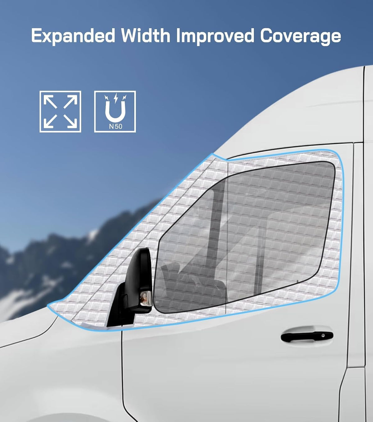VANNCAMP Exterior Windshield Cover for Ford Transit 2015-2026