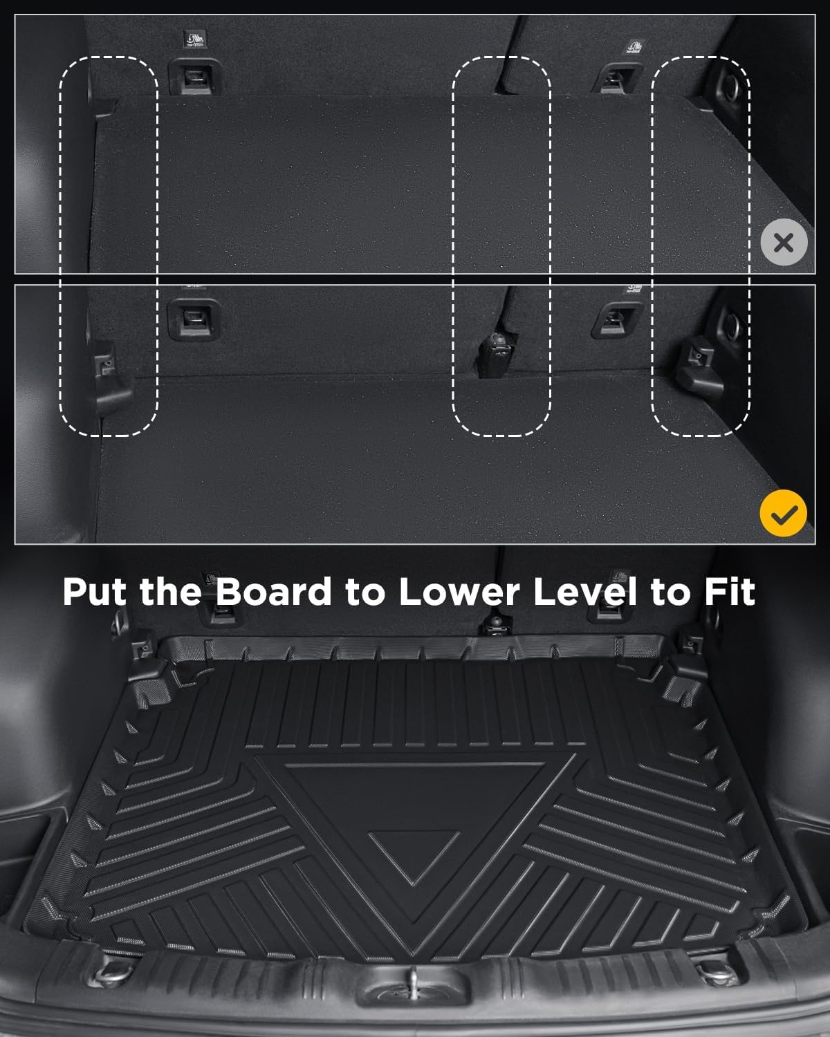 Weather Liner® for Jeep Compass Floor Mats 2026 2025 2024 2023 2022 2021 2020 2019 2018 2017, All Weather TPE Car Floor Mats Custom Fit for Front Rear Trunk Liner Set 4 PCS Accessories for Compass