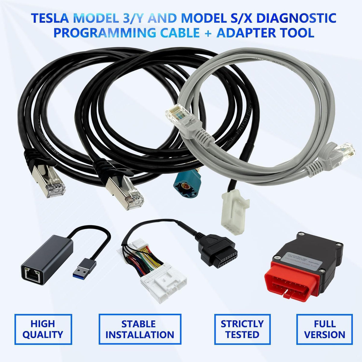 KTPROT 6 Pcs Diagnostic Cables Set for Tesla Model S 3 X Y