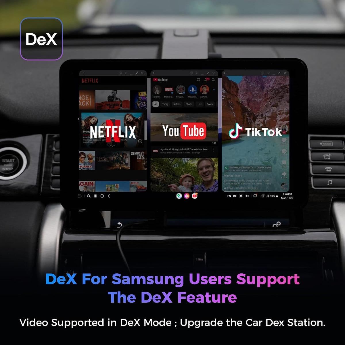 9" Wireless CarPlay & Android Auto Screen for Car with 1080p Backup Camera