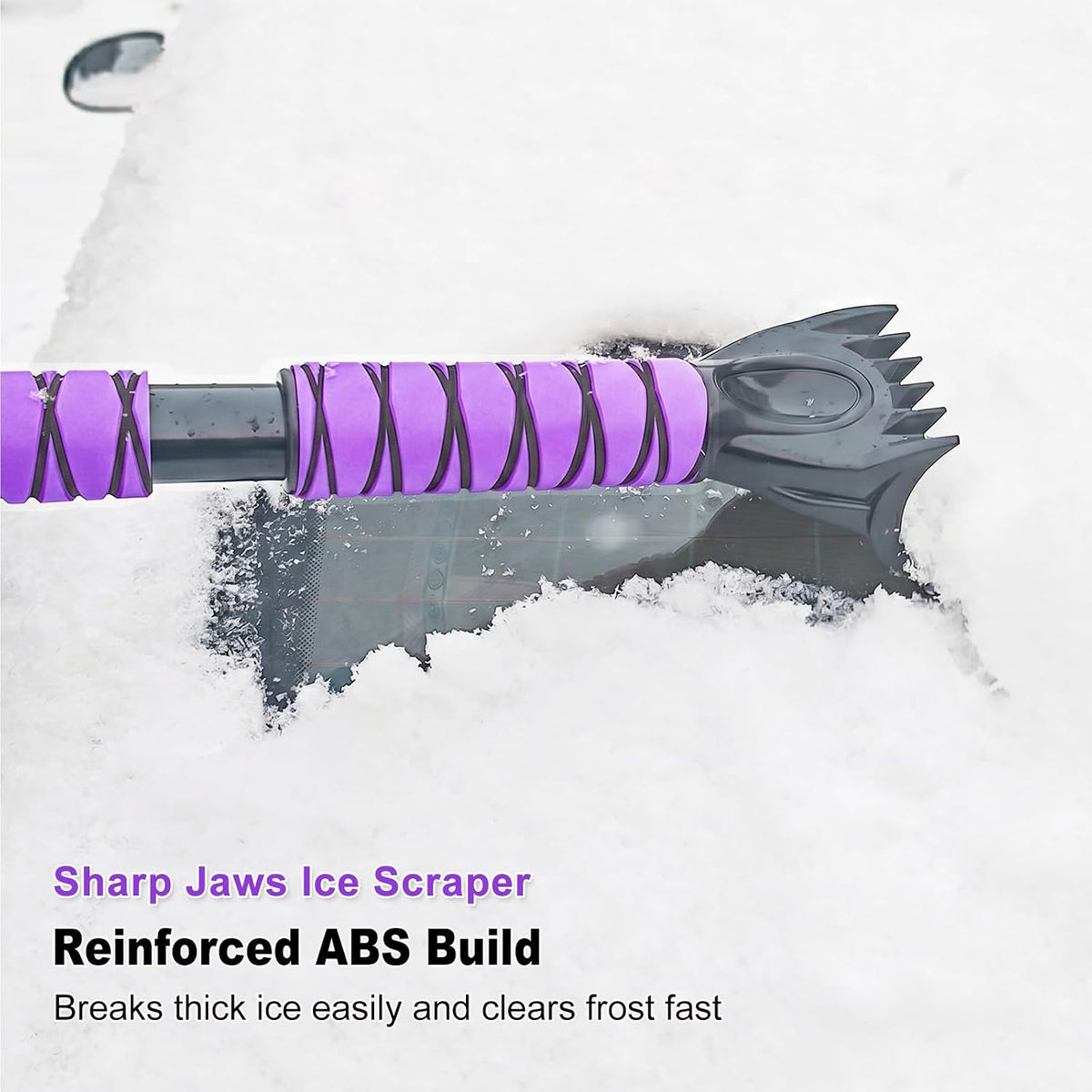 HEEYA 44 Inch Snow Brush for SUV, Ice Scraper for Car Windshield Window