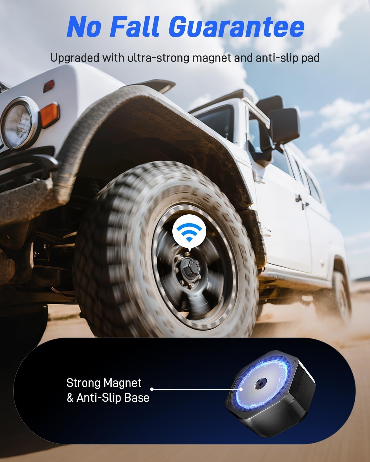 for Airtag Magnetic Case – Tagginnc Powerful Magnet & Discreet Hexagonal Nut Design with Sticky & Non-Slip Base, Waterproof and Durable, Compatible with AirTag for Cars, Trucks & Trailers (Single)