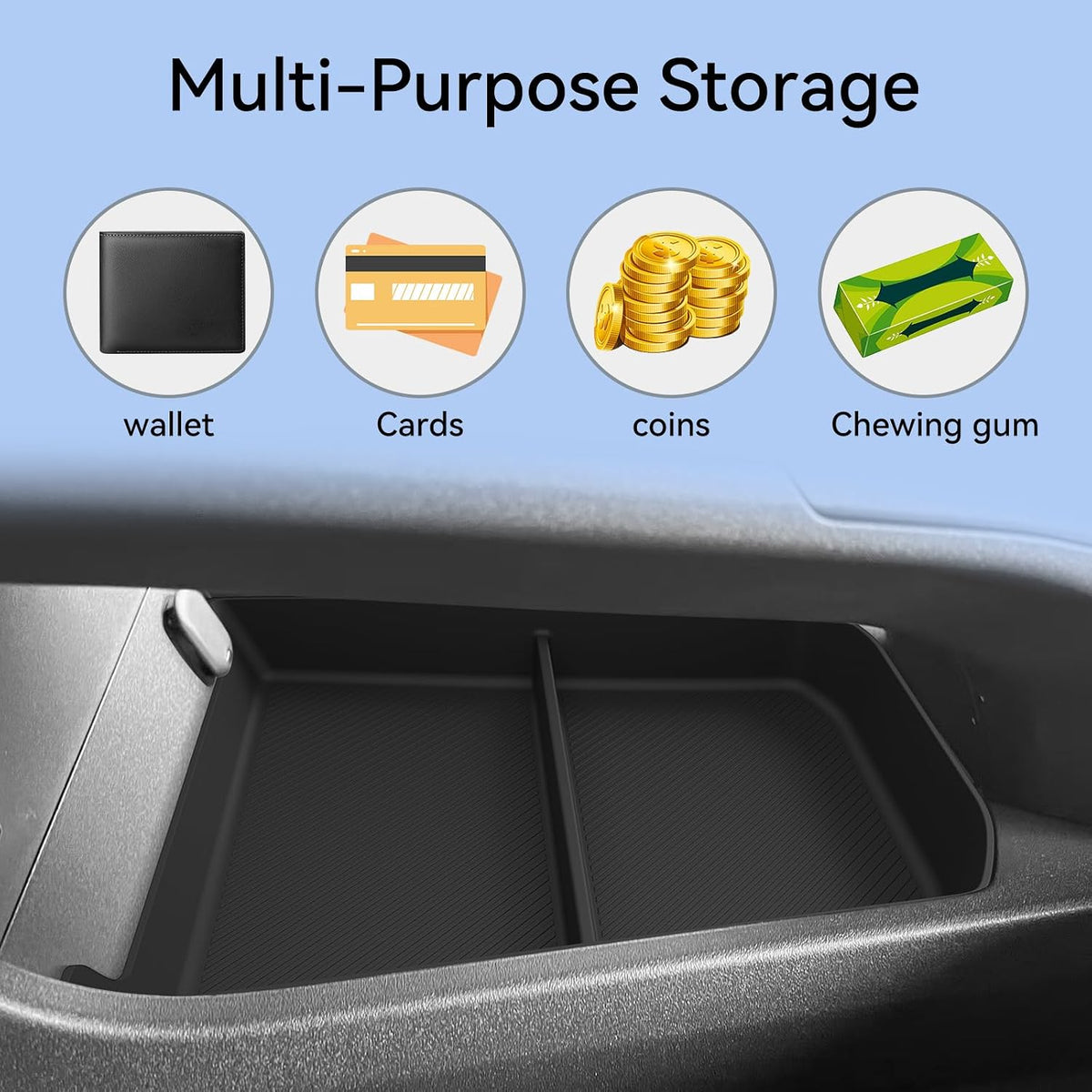 Center Console Lower Organizer for 2026 Toyota bZ/bZ Woodland Accessories