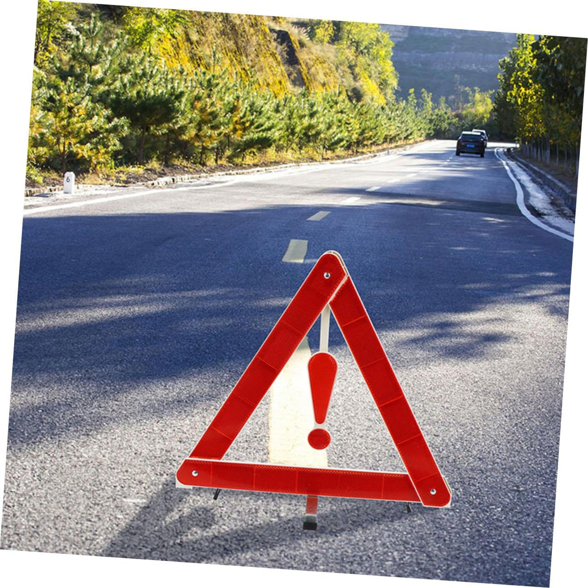 3pcs Triangle Warning Sign Foldable PVC ABS Plastic for Car Vehicles