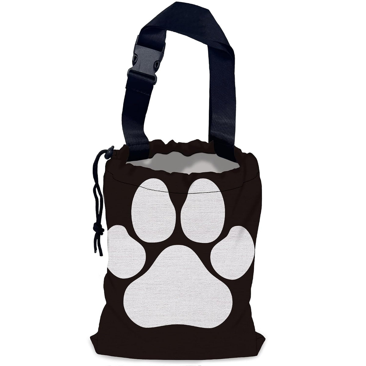 Dog Paw Car Trash Bag,Hanging Drawstring Car Garbage Bag,Waterproof Canvas Car Back Seat Organizer with Adjustable Buckle,for Vehicles,SUVs,Camping,Road Trips