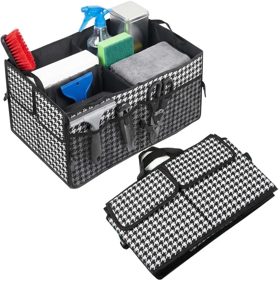 Car Trunk Organizer, Multi-Compartment Car Storage