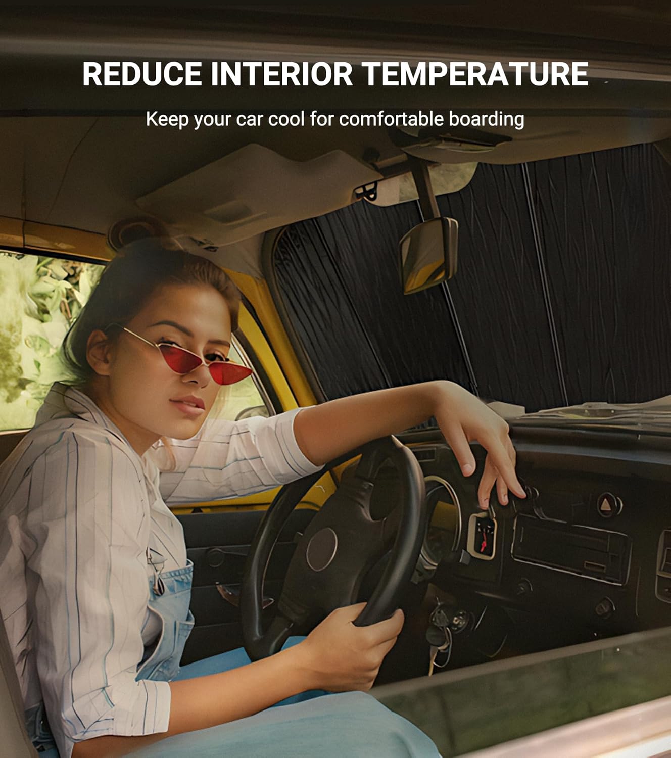 Pigenius Windshield Sunshade for Mazda CX-50 2023-2026 Front Window Sun Shade - AstraGuard