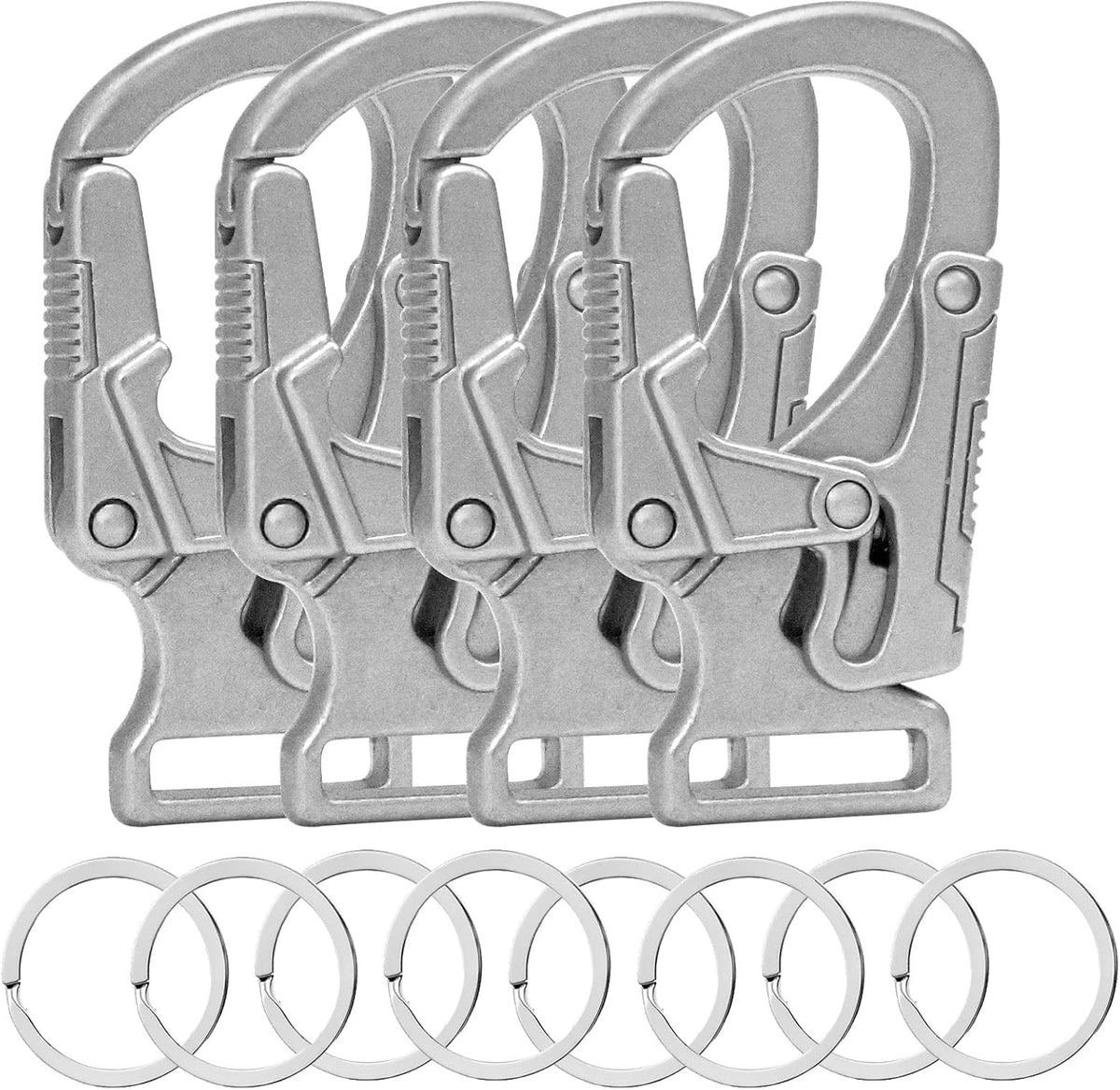 Ahiller Carabiner Clip, Dual Lock Keychain for Daily Use