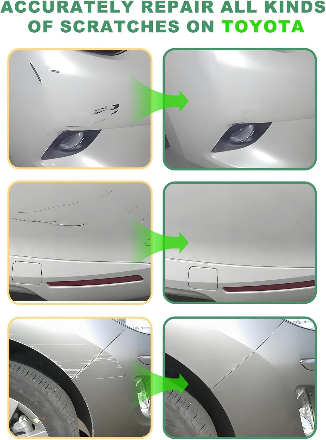Car Touch Up Paint Blueprint(8X8) for Toyota