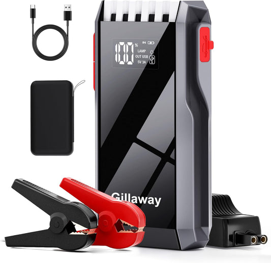 012 Jump Starter Car Jumper Starter Portable with 150PSI Tire Inflator, Battery Jumper Starter Portable, Air Compressor, Flashlight