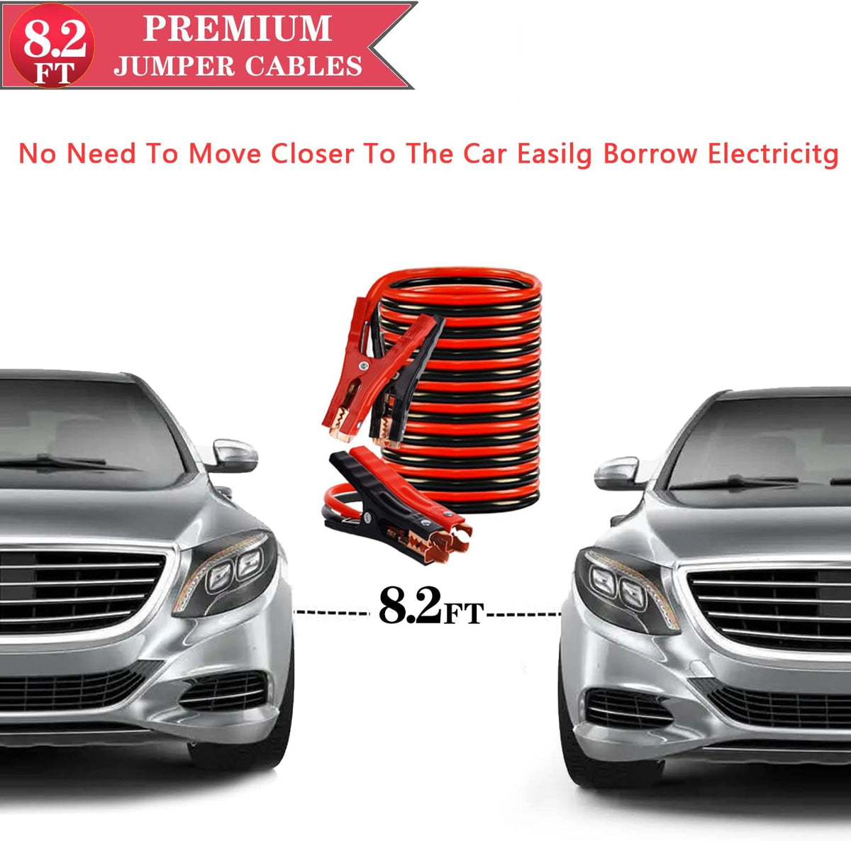 Roadside Emergency Car Kit, Safety Car Kit,with Jumper Cables emergency kit