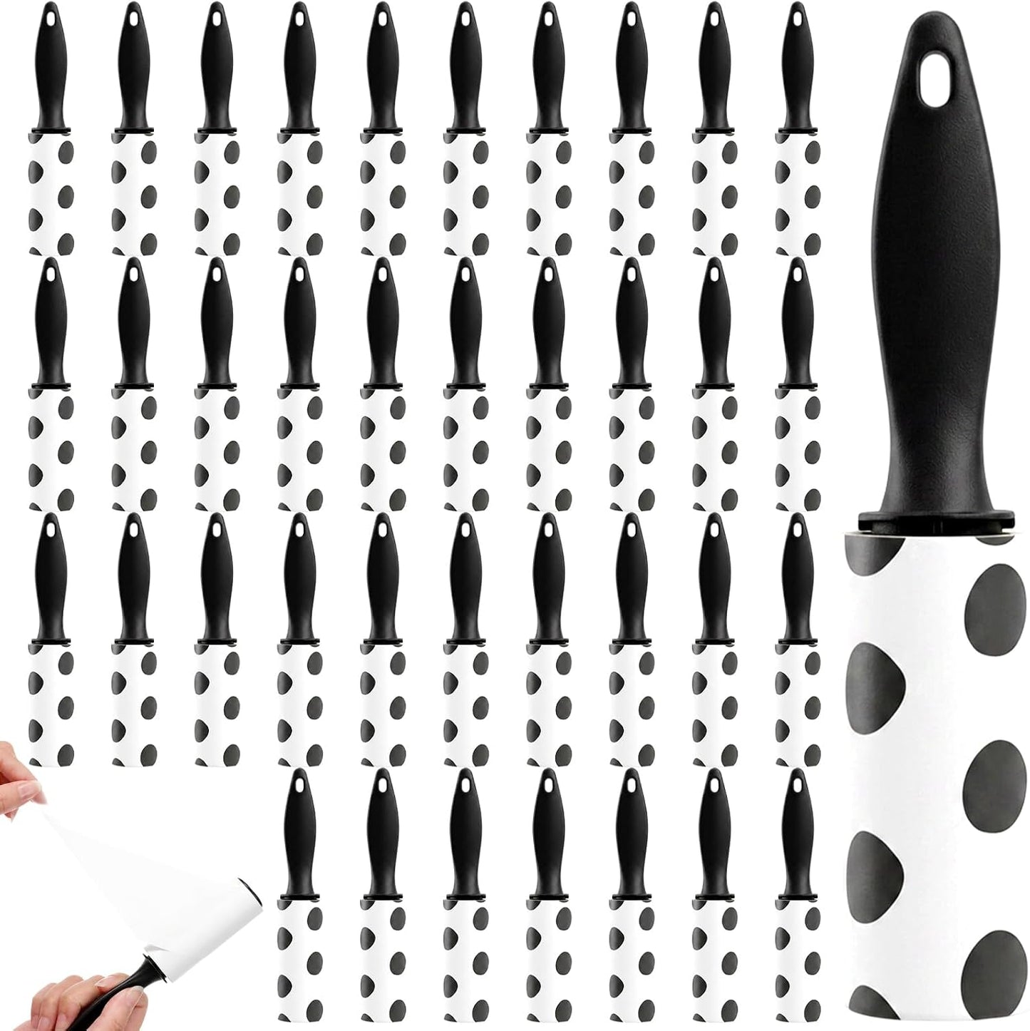 40 Pack Mini Lint Rollers, Travel Lint Roller with 1200 Sheets, Sticky Lints Remover for Clothes, Pet Hair, Furniture, Car Seats, Couch, Carpet (6.3 x 1.02 Inches)