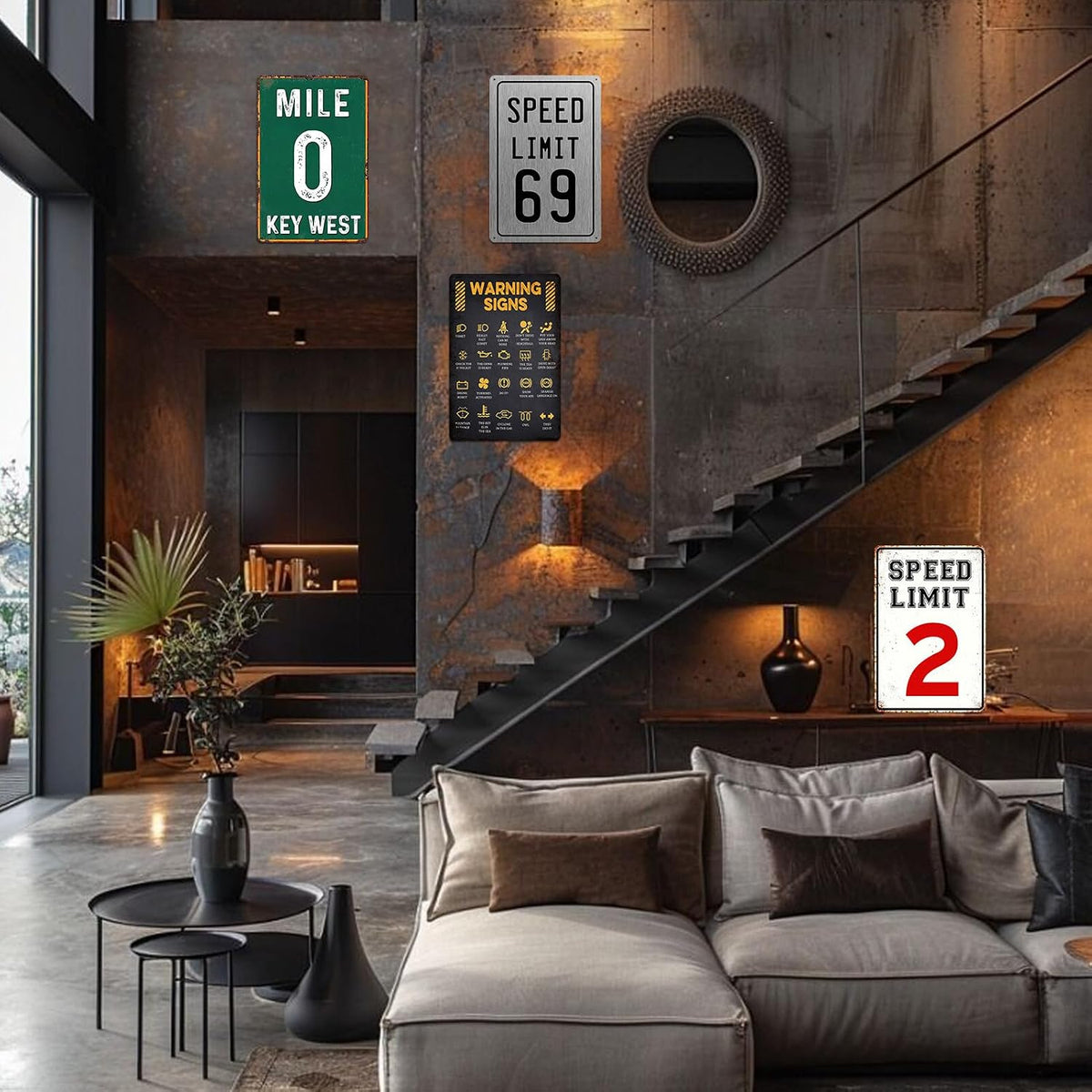 Fast Birthday Decorations Speed Limit Sign Funny Metal Tin Signs Vintage Cars Party Decorations Car Bedroom Decor For Boys 8x12 Inch