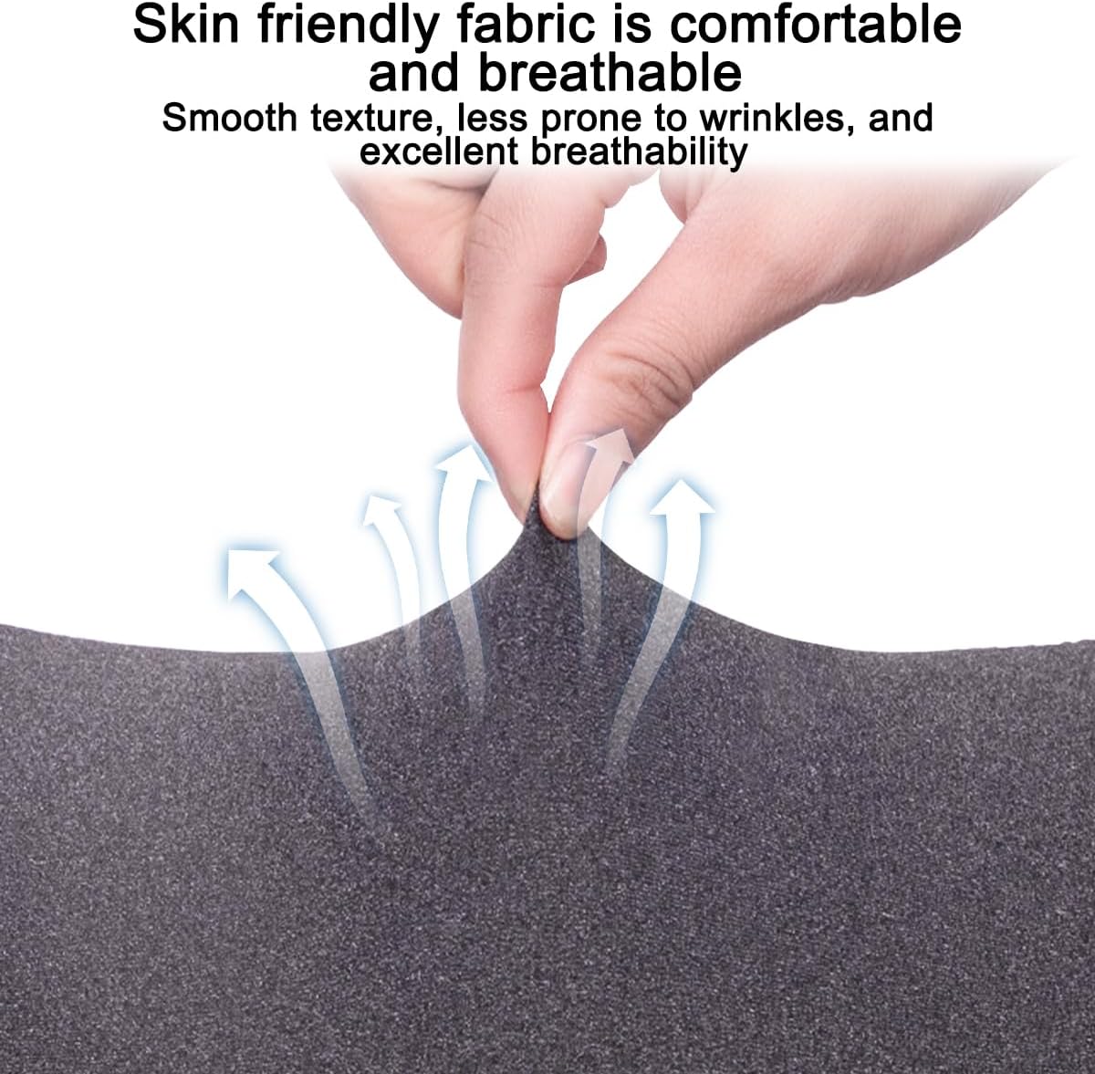 Mandark Car Seat Cushion, Memory Foam Vehicle Driver Seat Pad for Back & Sciatica Pain Relief, Comfortable Lumbar Pillow for Driving, Office Chair, Wheelchair, Universal for SUV, Truck, RV (Gray)