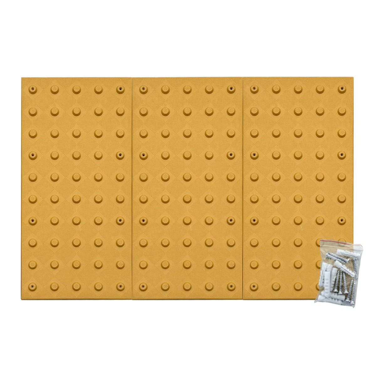 Sandbaggy 24" x 36" ADA Warning Pads Set (Assembled Size) - Fasteners Included - ADA Compliant - Surface Mounted Truncated Domes (1, 24" x 36")
