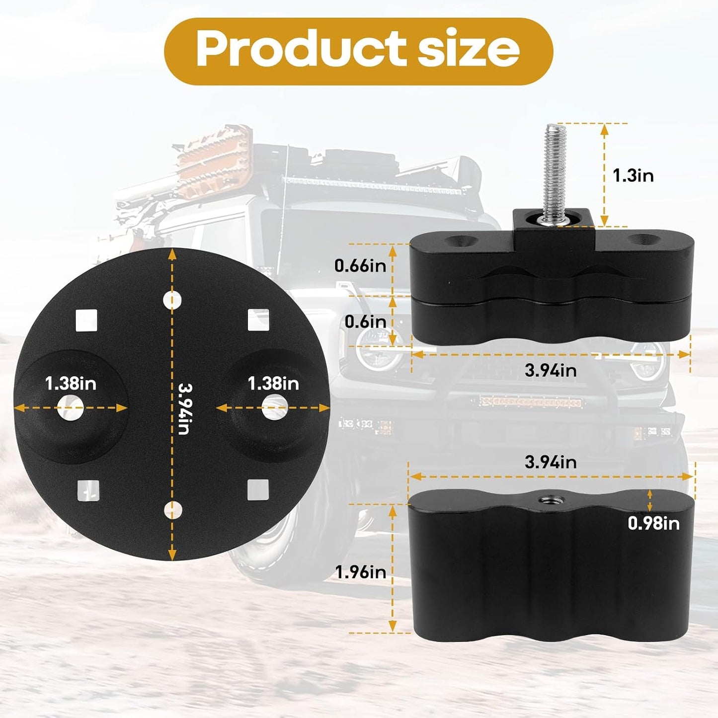 RX-LOX-PM Pack Mount with Keys Locking 2Pcs for Rotopax Gas Can | One-Key Dual Access, Tamper-Resistant Aluminum, for Overlanding & Camping, Fits Rotopax Fuel/Water Packs, Quick-Mount Design