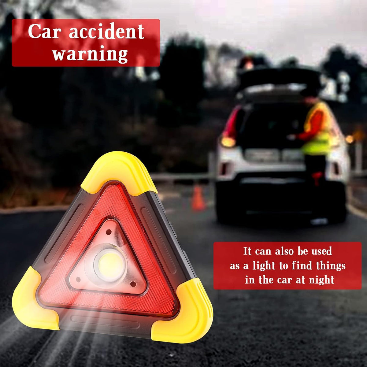 Car Roadside Emergency Kit Black