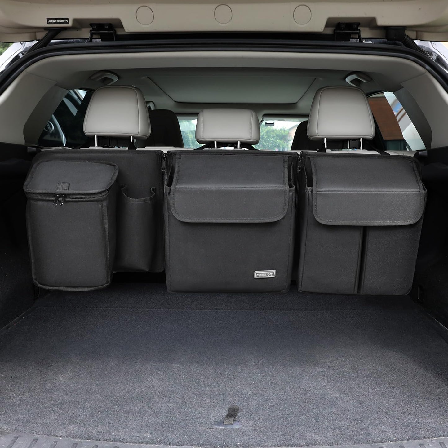 Deluxe Trunk and Backseat Organizer for Medium or Large Size SUVs & RVs, Detachable Storage Modules with Built-in Cooler, Patent Pending