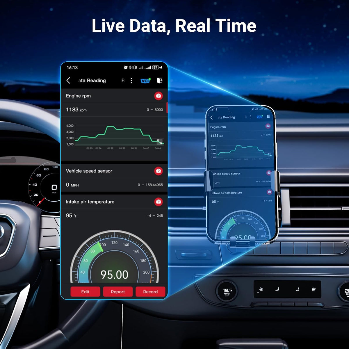 GOOLOO DS100 OBD2 Scanner Bluetooth, OBDII Car Code Reader for iOS& Android