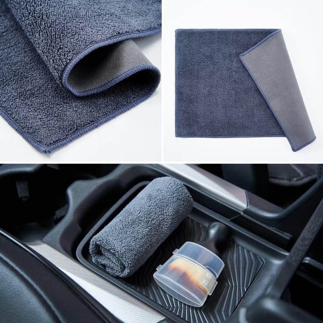 Car Interior and Exterior Soft bristles Detail dust Brush Interior dusting Brush Dashboard Cleaning Brush Home Office dusting Tools+ Double-Sided Suede Cleaning Towel+ Cleaning Cream