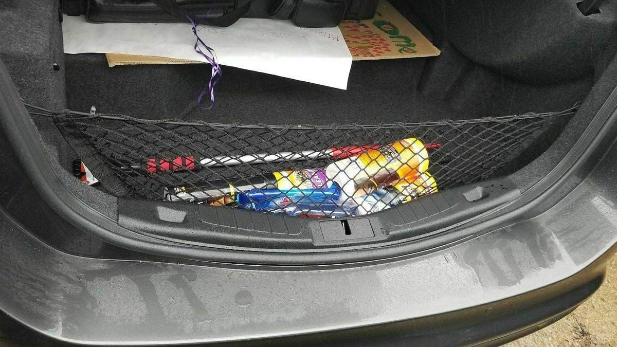 Trunk Organizer for Ford Fusion 2013-2020 – Mesh Car Trunk Organizer – Cargo Net for Coupe, Sedans – Nylon Mesh Netting – Compatible with Ford Fusion 2013-2020