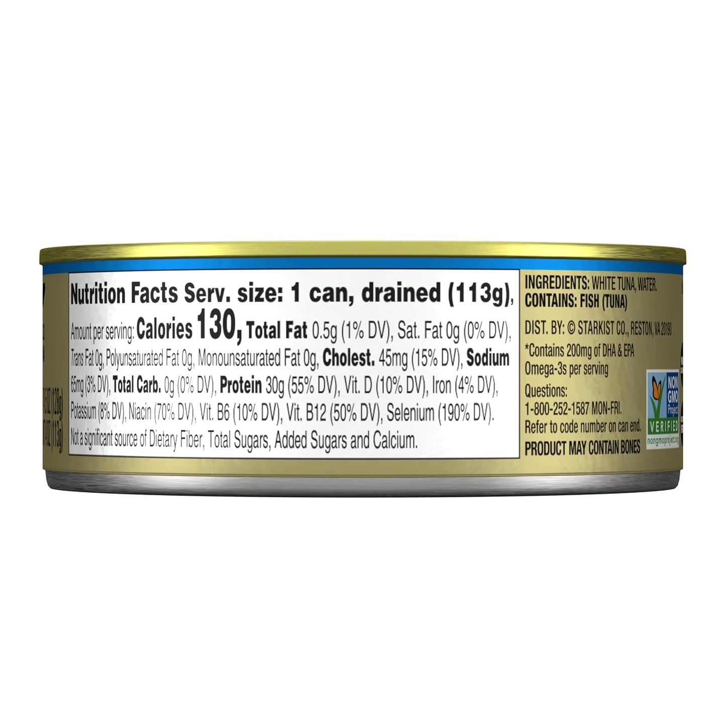 StarKist Selects No Salt Added Chunk White Albacore Tuna, 4.5oz, 12-Pack | 30g Protein Per Serving, Wild Caught, Canned Tuna, Gluten Free, Soy Free, Perfect for Salads, Sandwiches