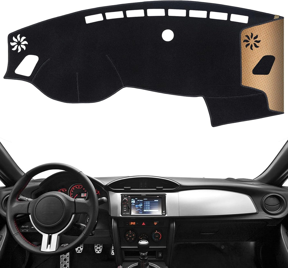 Dash Cover, Anti-Glare, Sun Protection, Dustproof, UV-Proof, Dashboard Covers, Interior Car Accessorie Fit for 2016 KI-A Optima (No Fit Hybrid Models), 2016-2020 Optima K5, Black