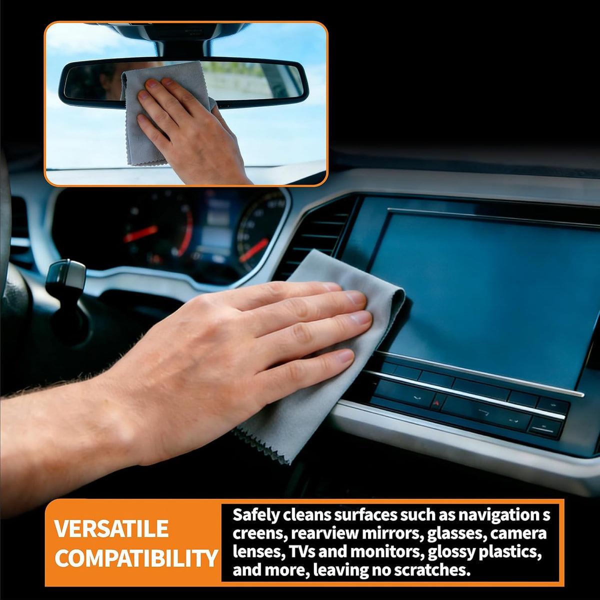 Suede Microfiber Cloths for Ceramic Coating Application, 12PCS