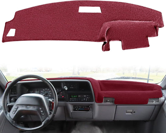Yiz Dash Cover Mat for 1989-94 Ford Ranger,91-94 Ford Explorer (Maroon)J126