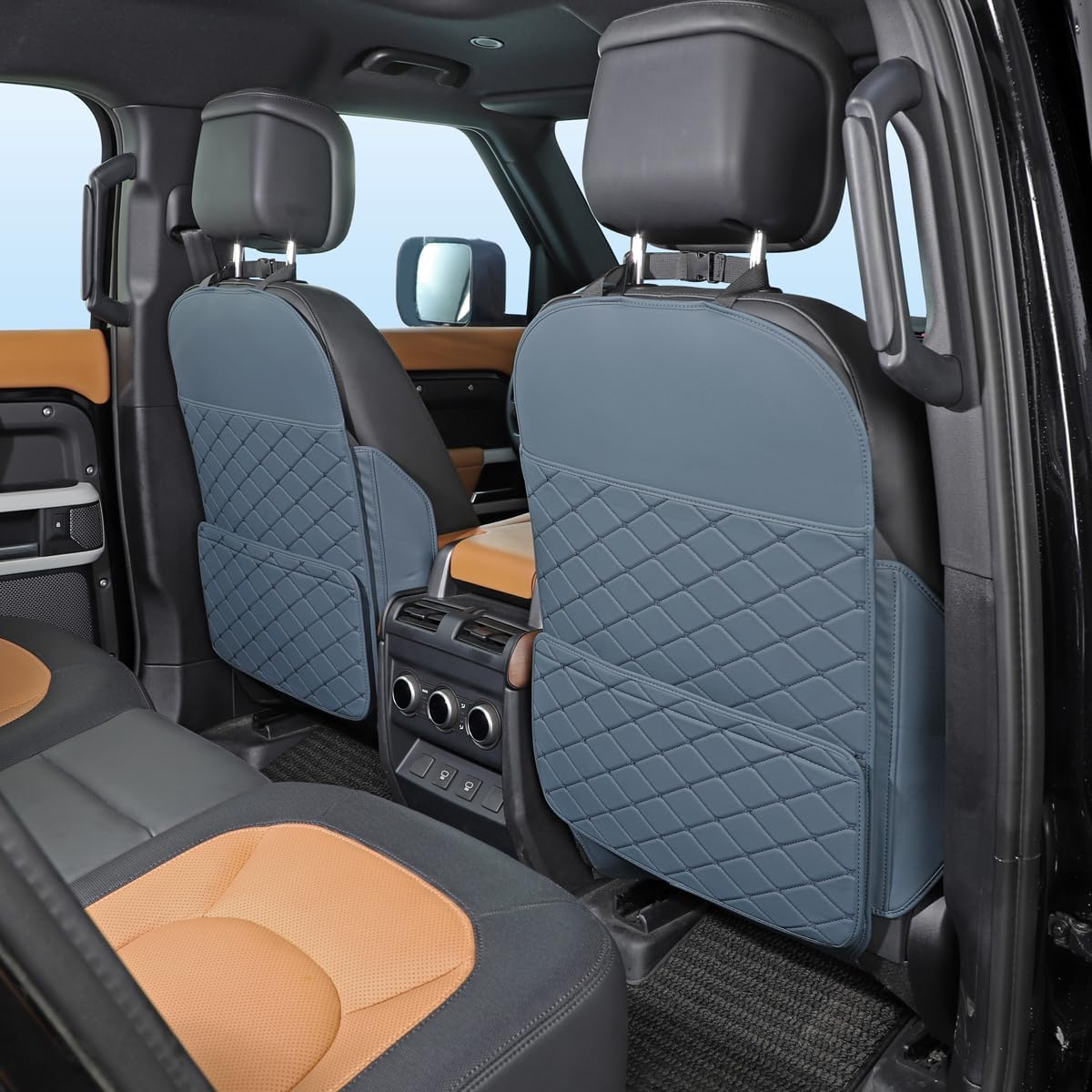 TAIKOO Seat Back Protector,Shields Seat Backs From Kicks and Adds Storage | Keeps seat backs looking new for a long time. Easy to install and clean. 2-piece set