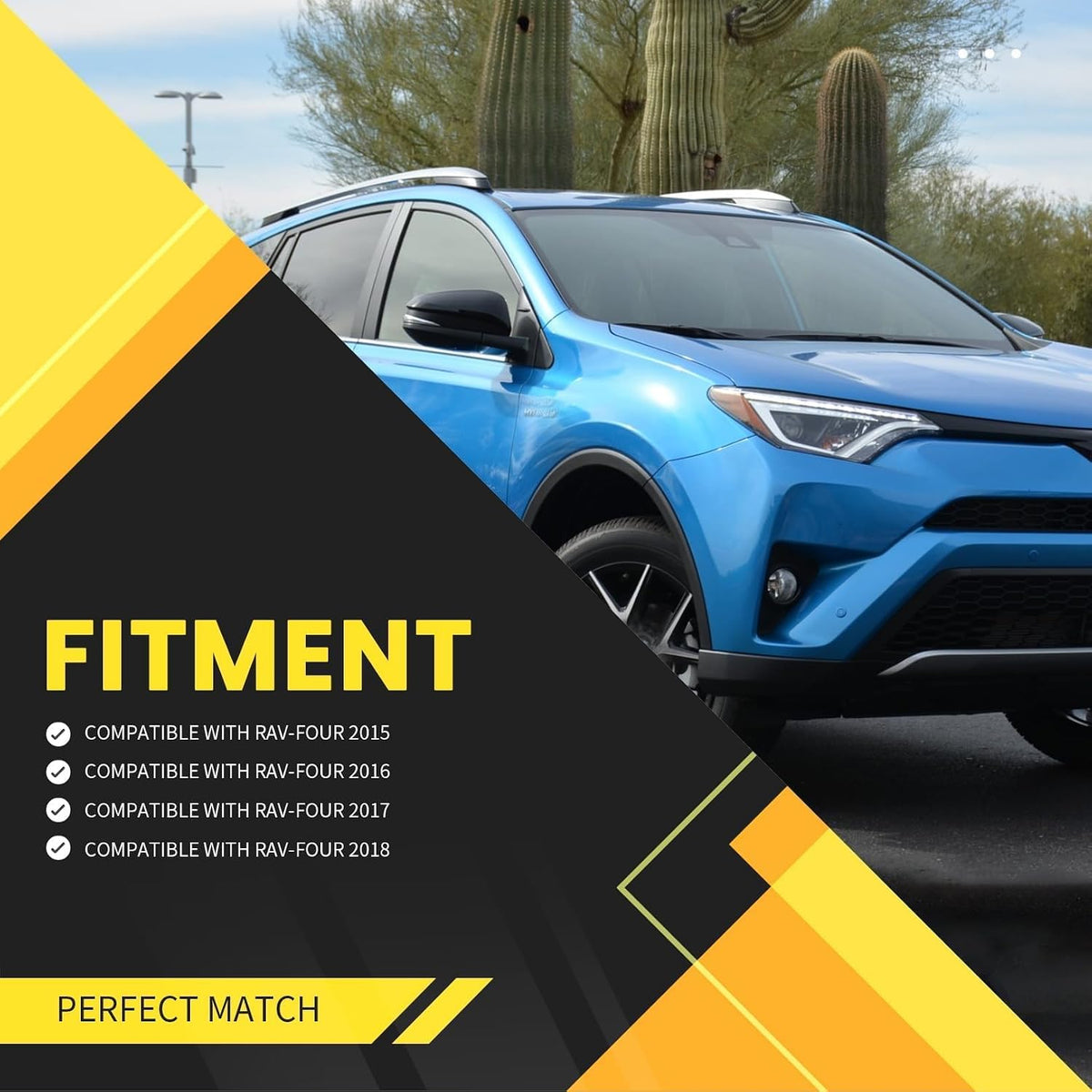 Right Side Mirror Assembly Compatible with RAV-Four 2015-2018