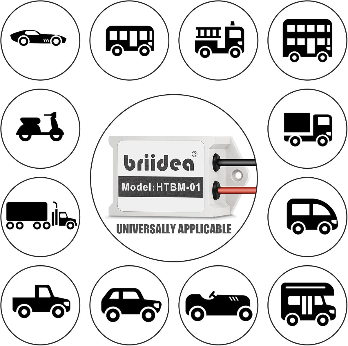 Briidea Towed Vehicle Battery Maintainer, Easy Installation