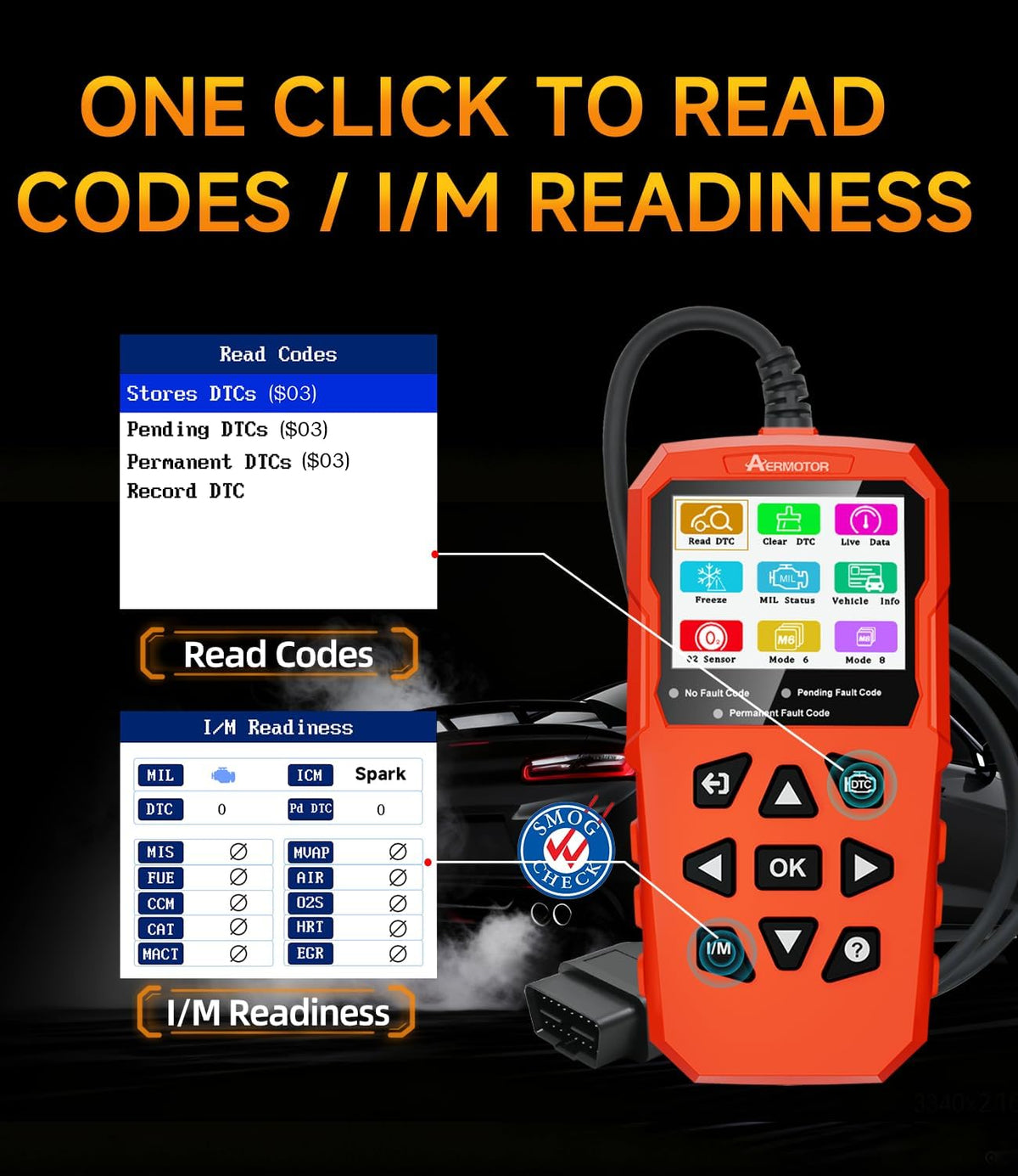 OBD2 Scanner,V880 Car Scanner Diagnostic Tool, Check Engine Code Reader