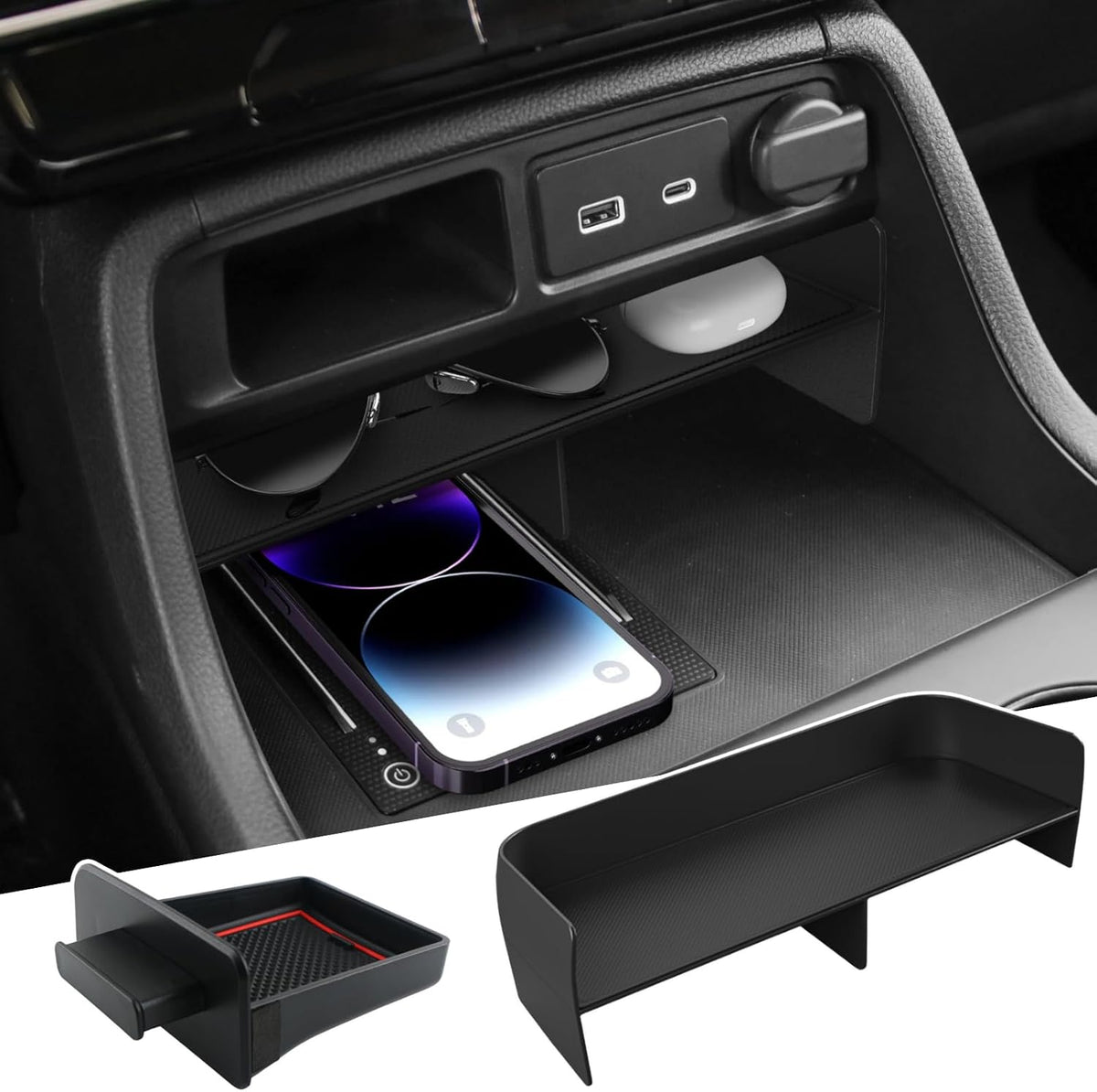 Upgrade Center Console Organizer for 2023-2025 Honda Pilot & 2026 Passport